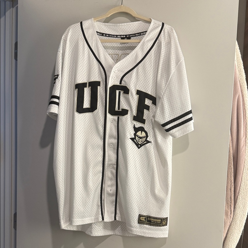 Colosseum UCF White Baseball Jersey